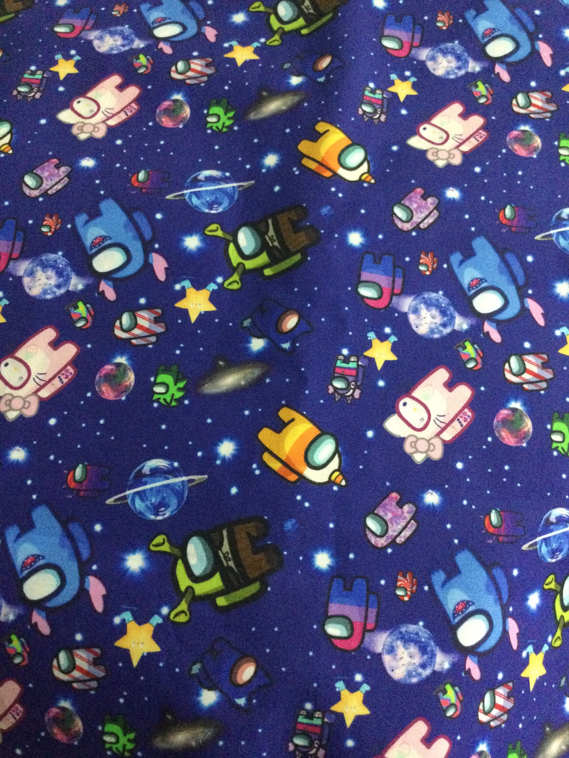 Among us Cotton Woven Fabric by the half yard Etsy