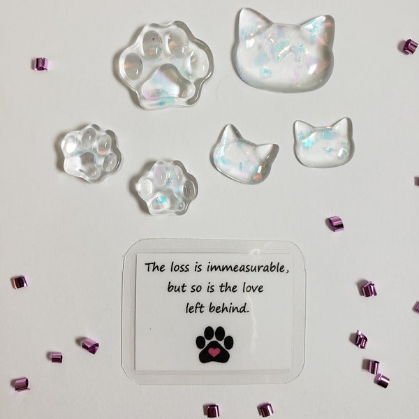 Pet Sympathy Gift Pocket Charm for Loss of Dog or Cat Remembrance Gift