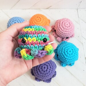 Octopus Stuffed Animal, Crocheted Stuffed Handmade Octopus, Ocean Animal, Crocheted Amigurumi Toy image 5