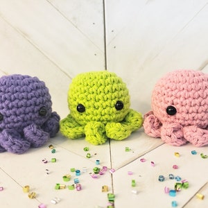 Octopus Stuffed Animal, Crocheted Stuffed Handmade Octopus, Ocean Animal, Crocheted Amigurumi Toy image 8