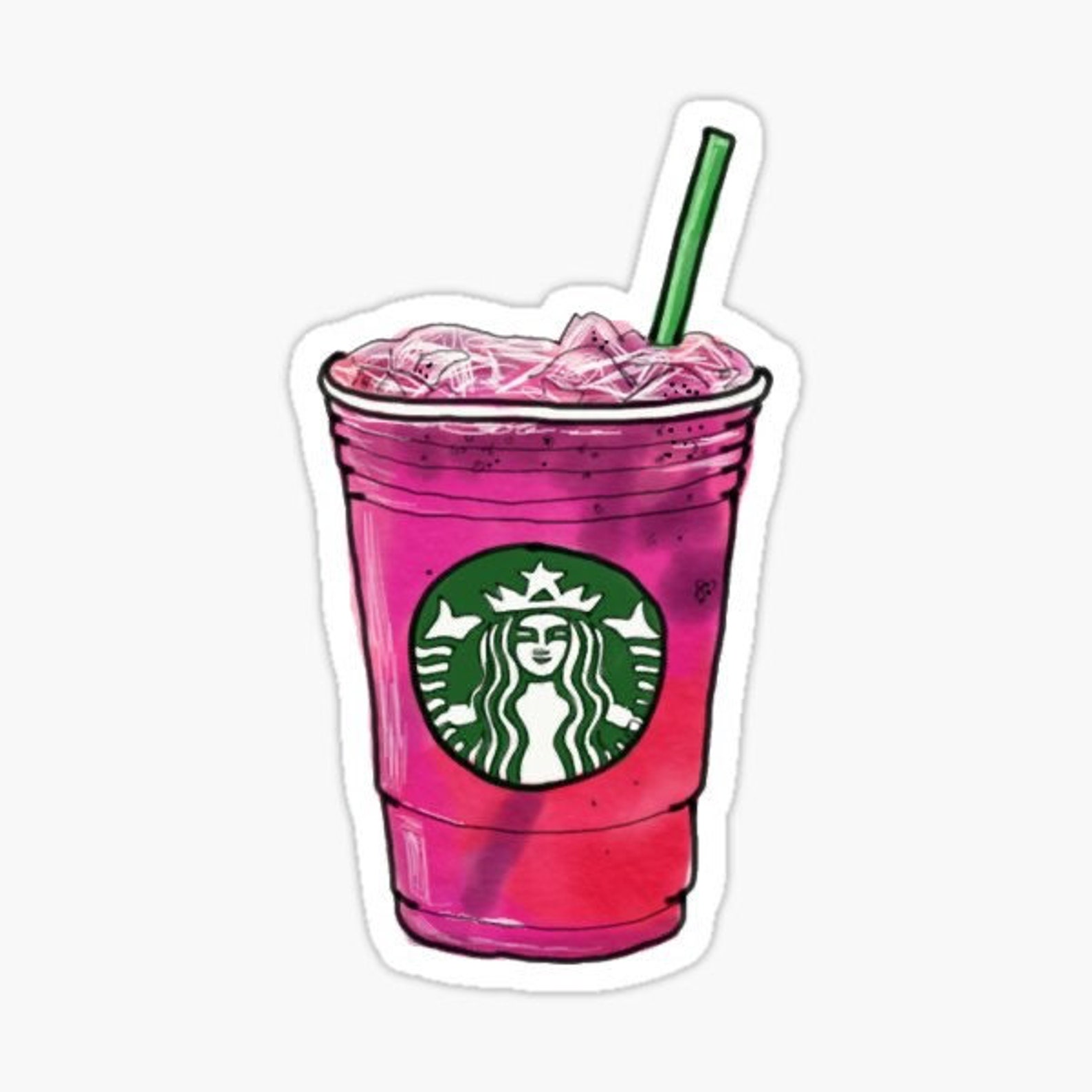 Starbucks Drink Stickers Etsy