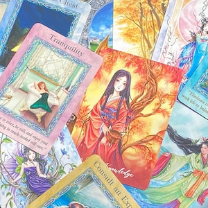 Carte Oracle mystère envoyée par courrier - Carte physique unique avec signification de différents decks