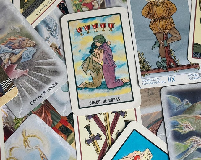 Vintage Tarot Card Pull – Intuitive Reading – Mystery Tarot Card with Meaning Included
