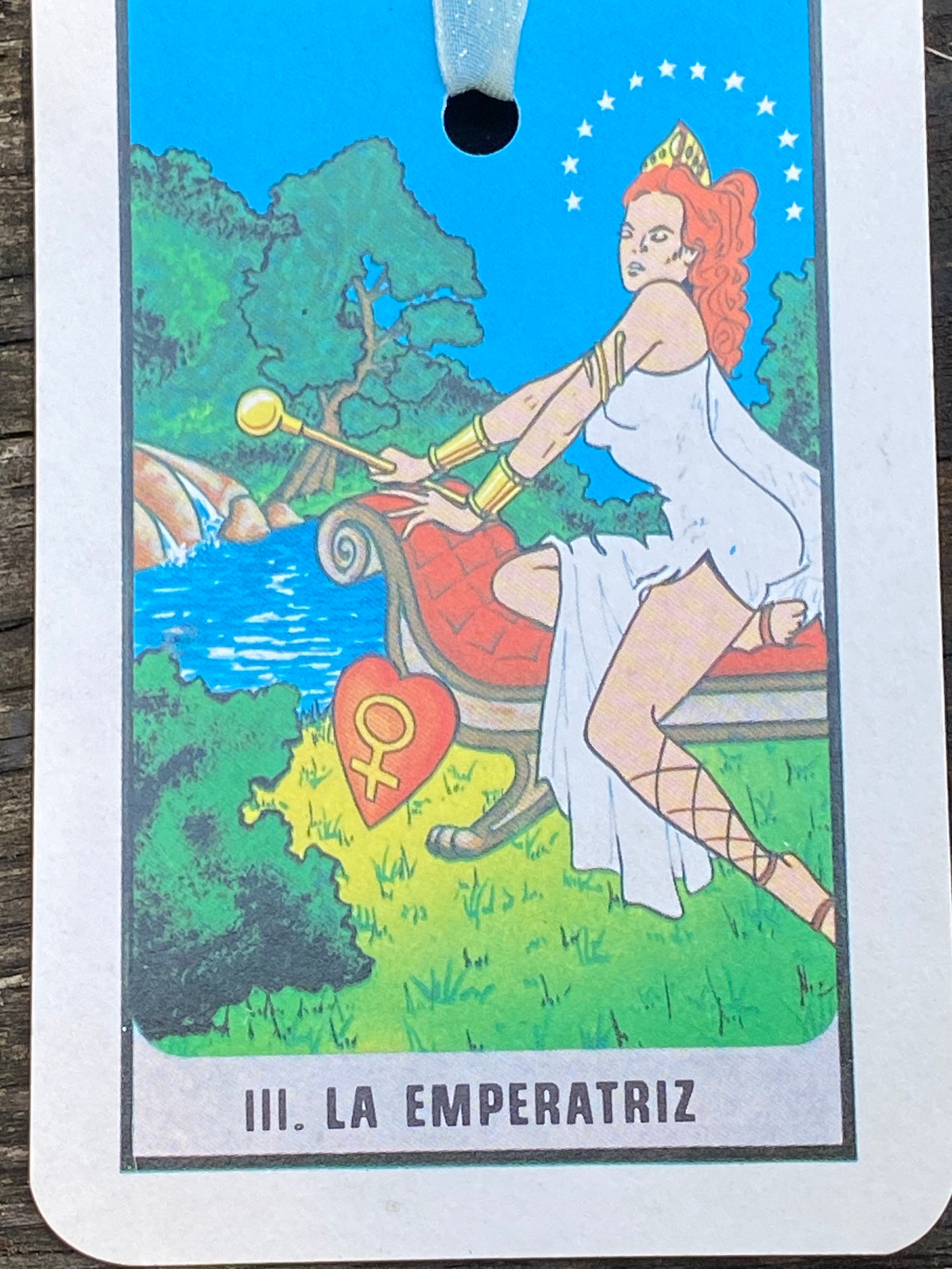 Vintage The Empress Mexican Tarot Card Bookmark Etsy