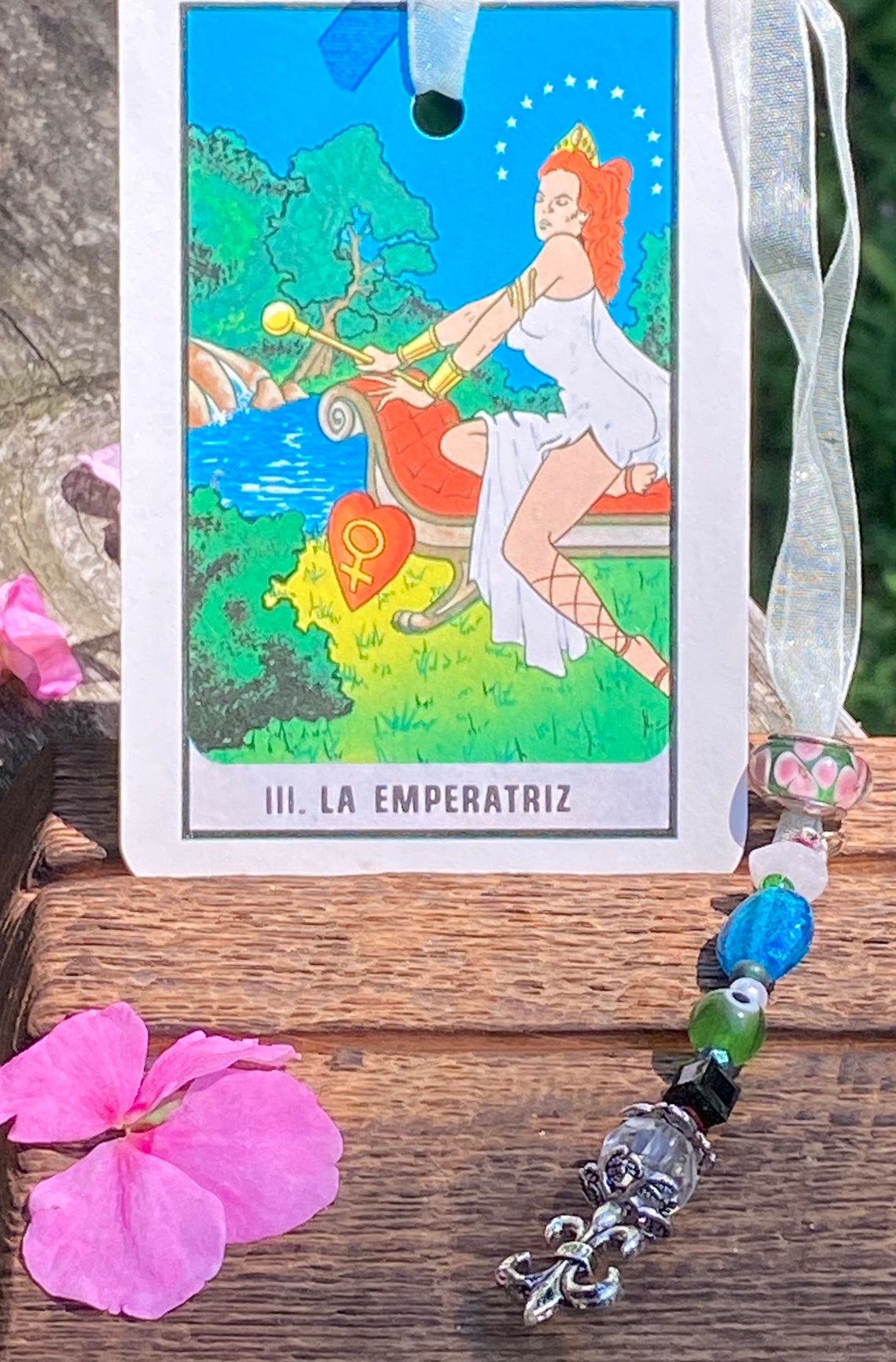 Vintage The Empress Mexican Tarot Card Bookmark Etsy