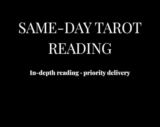 Same-Day Tarot Reading – In-Depth Written Reading, Priority Delivery