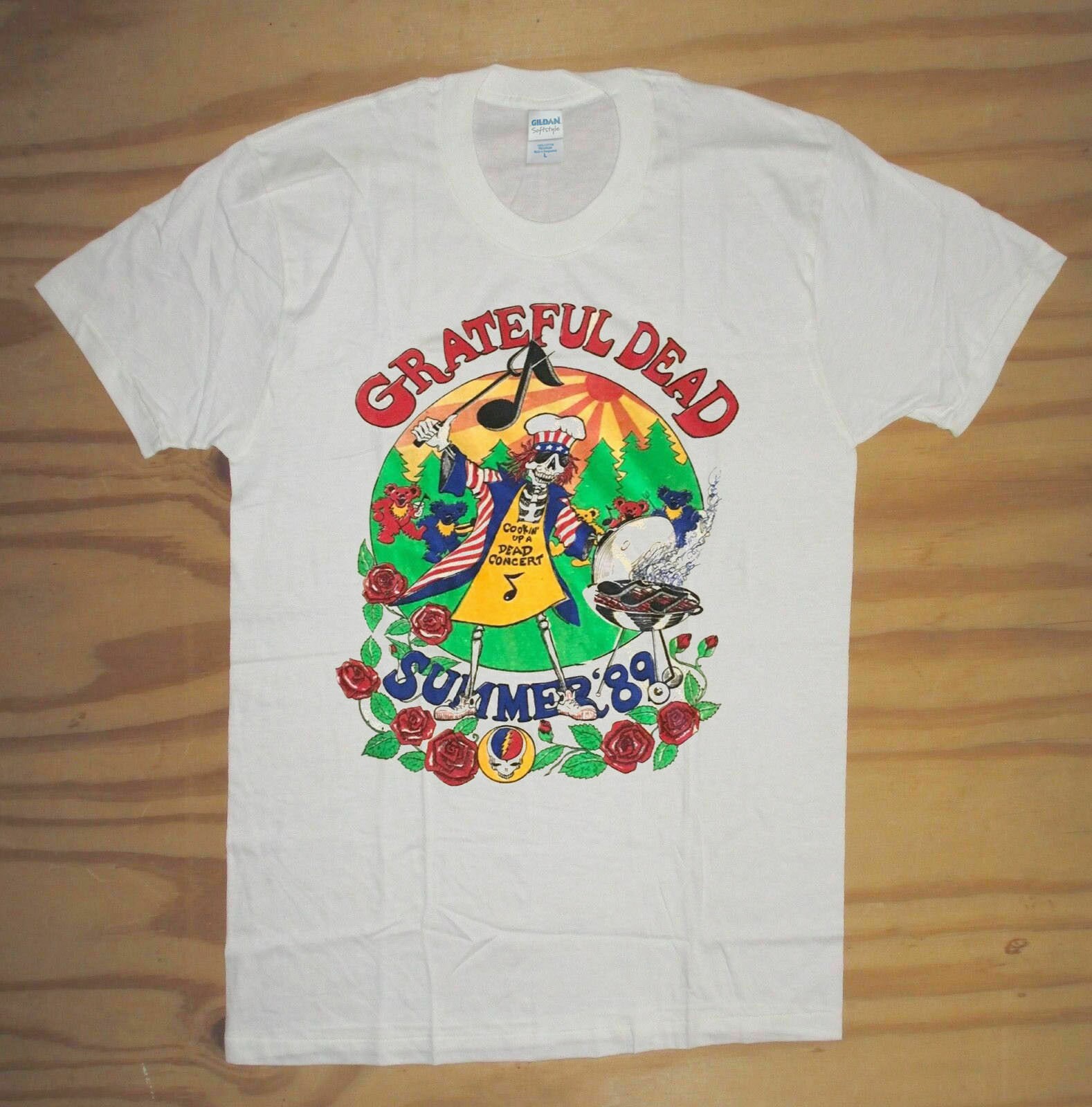 Grateful Dead T Shirt Summer 1989 Tour T-Shirt Vintage | Etsy