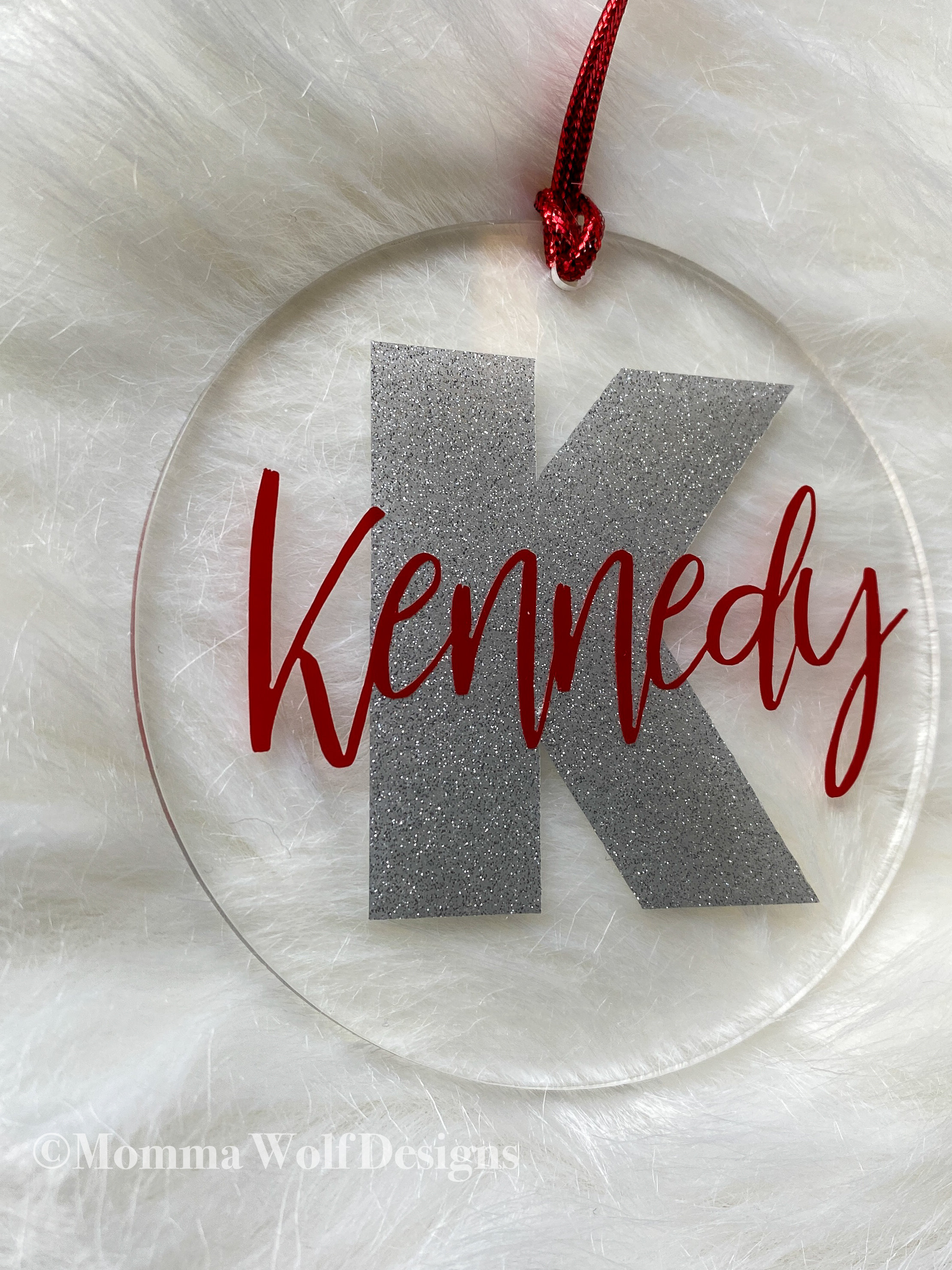 Custom Christmas Ornaments Name Ornament Christmas Etsy