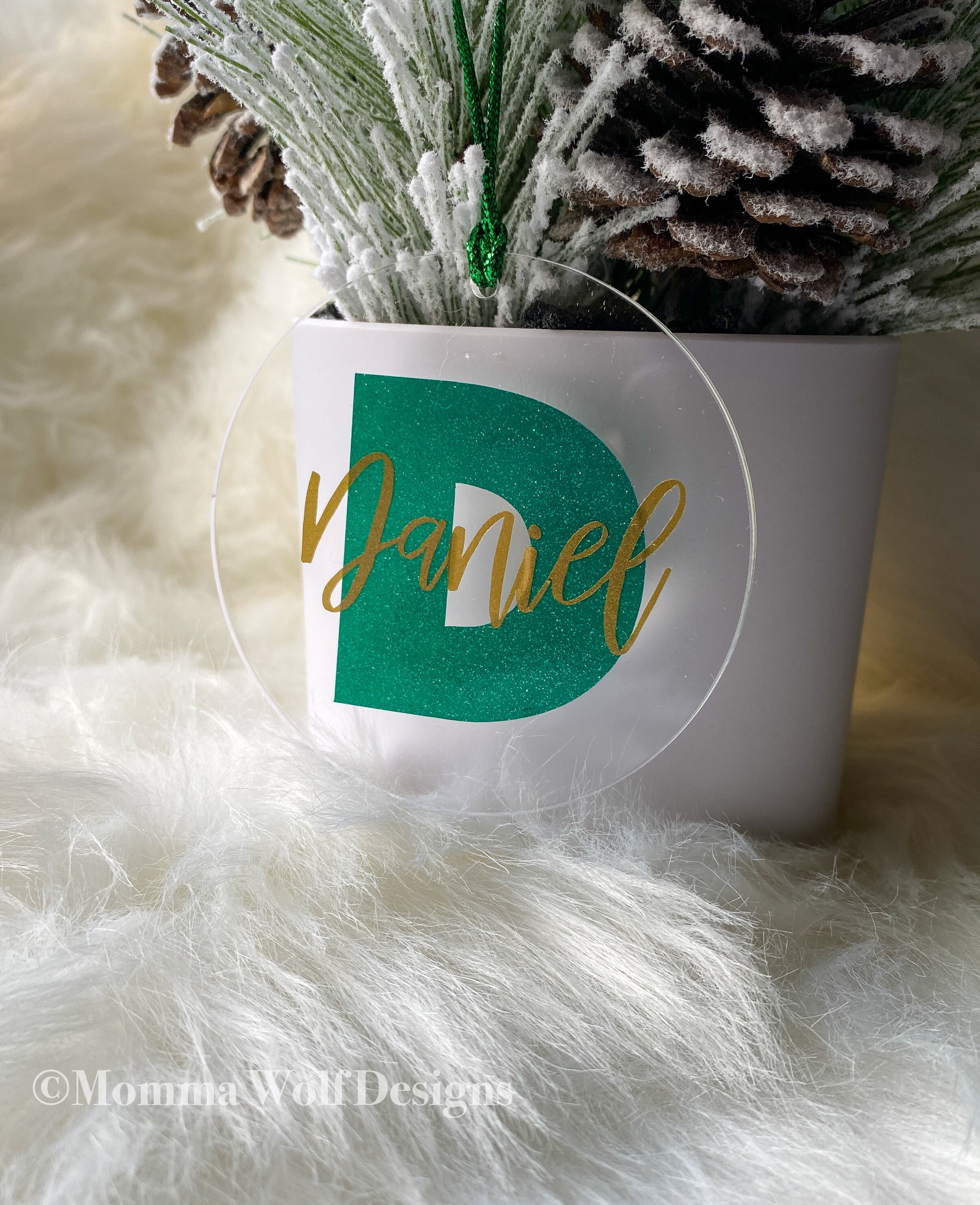 Custom Christmas Ornaments Name Ornament Christmas | Etsy