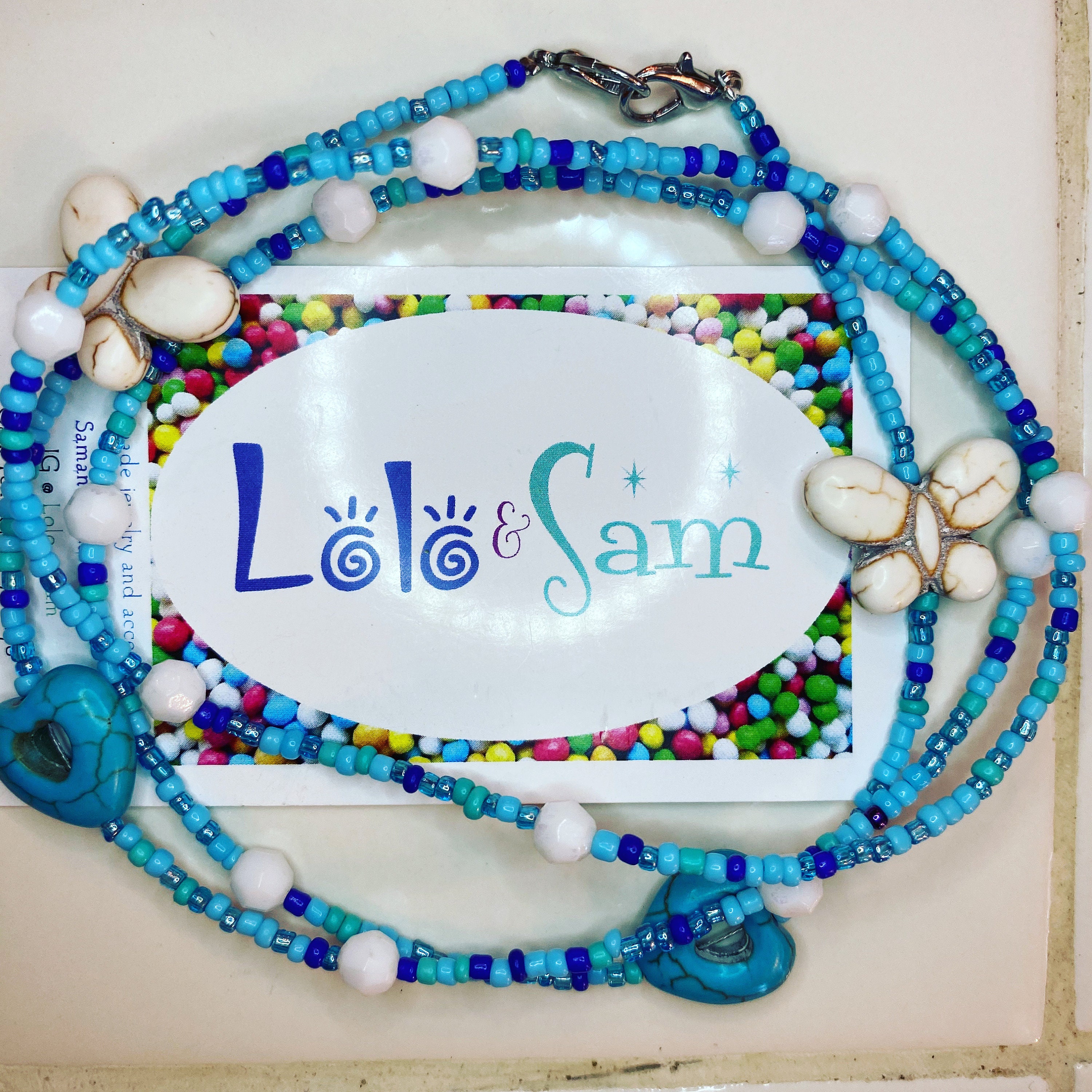 Completely Customized Beaded Mask Chain With Charms and Name. Etsy