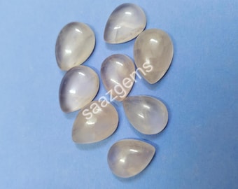 Natural Rose Quartz Pear Cabochon: Loose Gemstone