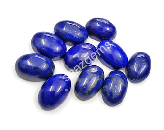 Pietra preziosa cabochon ovale blu lapislazzuli naturale