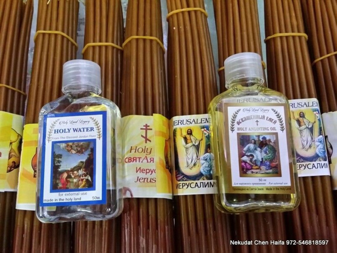 5 Beeswax 33 Candles Blessed and lited in Holy Sepulchre Jerusalem 120g