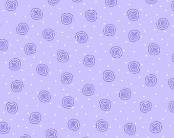 AE Nathan Fabrics - Purple Squiggles Flannel