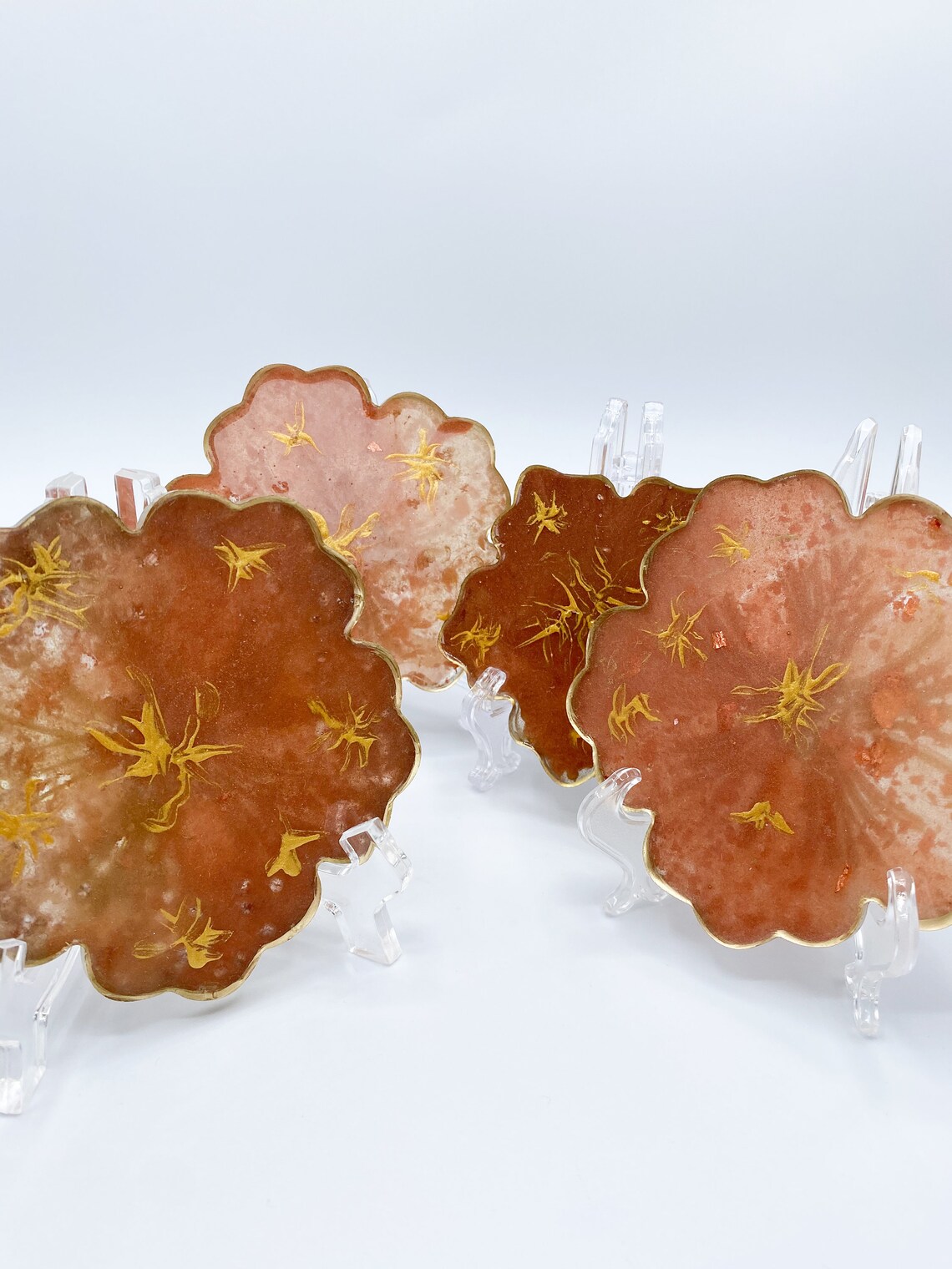Resin Flower Tray Decorative Flower Resin Tray Etsy