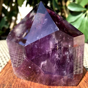 High Quality Natural Amethyst Polished Point/Amethyst Tower/Purple Crystal Ornaments/Amethyst stone decor/Special Gift/Energy stone