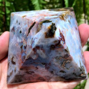 Natural  Ocean Jasper pyramid/Natural Ocean Jasper Tower/Tumbled  septarium /Energy stone /Decoration/Meditation/Chakra/Meditation/Altar