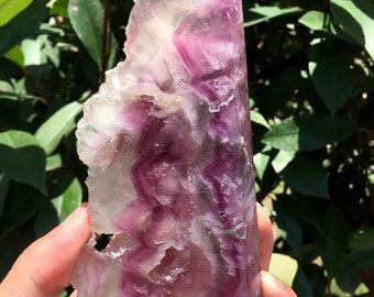 high quality Rainbow Fluorite Crystal Tower Point/Fluorite Tower/Banded Fluorite/Crystal Wand/Obelisk/Fluorite Generato/Healing Crystal