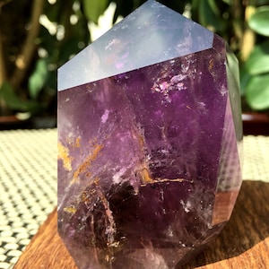 High Quality Natural Amethyst Polished Point/Amethyst Tower/Purple Crystal Ornaments/Amethyst stone decor/Special Gift/Energy stone