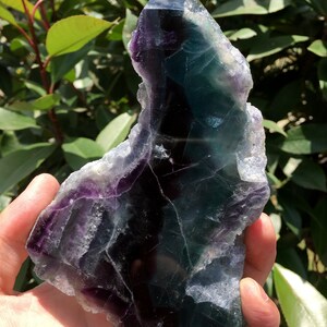 high quality Rainbow Fluorite Crystal Tower Point/Fluorite Tower/Banded Fluorite/Crystal Wand/Obelisk/Fluorite Generato/Healing Crystal