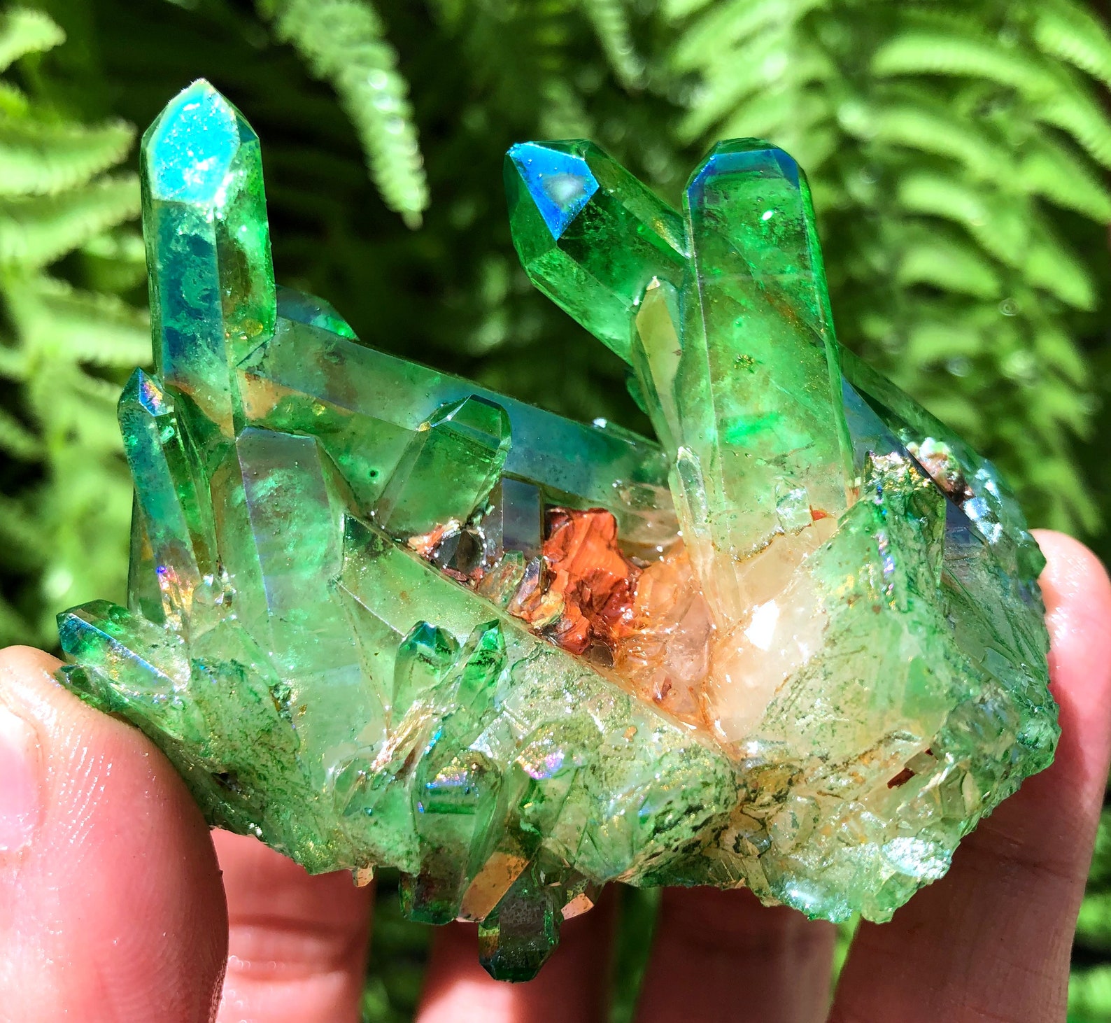 green angel aura quartz green angel aura quartz