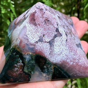 Natural  Ocean Jasper pyramid/Natural Ocean Jasper Tower/Tumbled  septarium /Energy stone /Decoration/Meditation/Chakra/Meditation/Altar