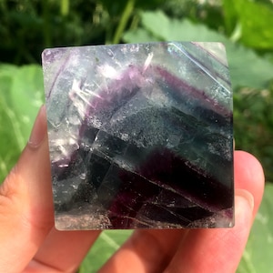 high quality Rainbow Fluorite Crystal square/Fluorite Tower/Banded Fluorite/Crystal Wand/Obelisk/Fluorite Generato/Healing Crystal