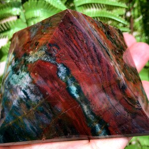 Natural  Ocean Jasper pyramid/Natural Ocean Jasper Tower/Tumbled  septarium /Energy stone /Decoration/Meditation/Chakra/Meditation/Altar