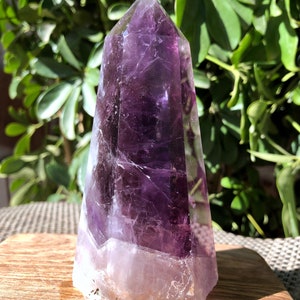 High Quality Natural Amethyst Polished Point/Amethyst Tower/Purple Crystal Ornaments/Amethyst stone decor/Special Gift/Energy stone