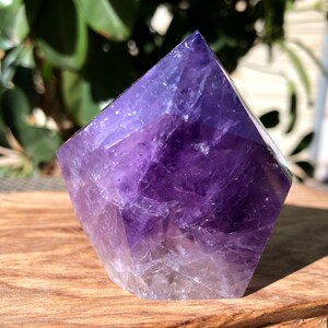 High Quality Natural Amethyst Polished Point/Amethyst Tower/Purple Crystal Ornaments/Amethyst stone decor/Special Gift/Energy stone