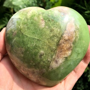 Large Natural Raw Green opal Stone/Rough Green opal Quartz/Green opal Mineral specimen/Green opal Chunk/Energy Stone/gift/Healing stone
