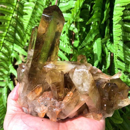 Top Large Raw black Crystal Cluster/Black Quartz Cluster/Quartz Cluster/Rough Black Abundance Crystal Plate/Healing shops Crystal/Energy/gift