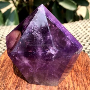 High Quality Natural Amethyst Polished Point/Amethyst Tower/Purple Crystal Ornaments/Amethyst stone decor/Special Gift/Energy stone