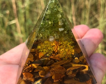 Piramide Di Orgonite Con Ossidiana, Energia Per Yoga - Foto 3