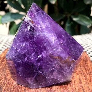 High Quality Natural Amethyst Polished Point/Amethyst Tower/Purple Crystal Ornaments/Amethyst stone decor/Special Gift/Energy stone
