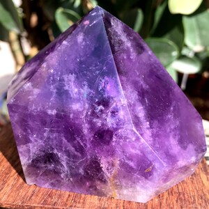 High Quality Natural Amethyst Polished Point/Amethyst Tower/Purple Crystal Ornaments/Amethyst stone decor/Special Gift/Energy stone