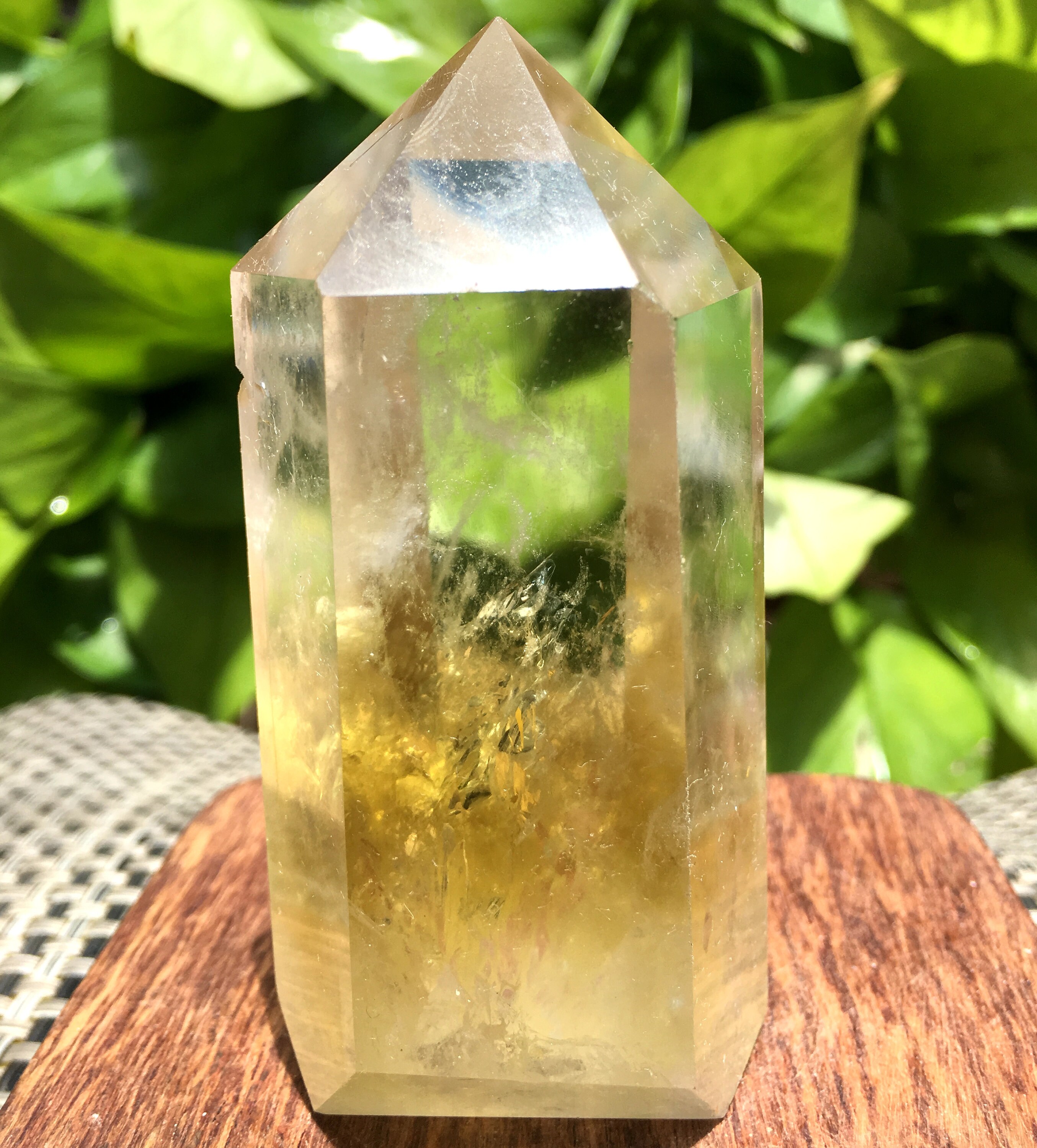 Natural Large transparent headed Yellow citrine crystal quartz pointcitrine towerspecial gifthealing crystalFeng Shui energy stone