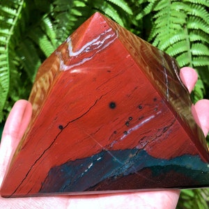 Natural  Ocean Jasper pyramid/Natural Ocean Jasper Tower/Tumbled  septarium /Energy stone /Decoration/Meditation/Chakra/Meditation/Altar