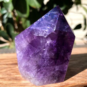 High Quality Natural Amethyst Polished Point/Amethyst Tower/Purple Crystal Ornaments/Amethyst stone decor/Special Gift/Energy stone
