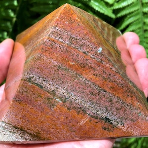Natural  Ocean Jasper pyramid/Natural Ocean Jasper Tower/Tumbled  septarium /Energy stone /Decoration/Meditation/Chakra/Meditation/Altar