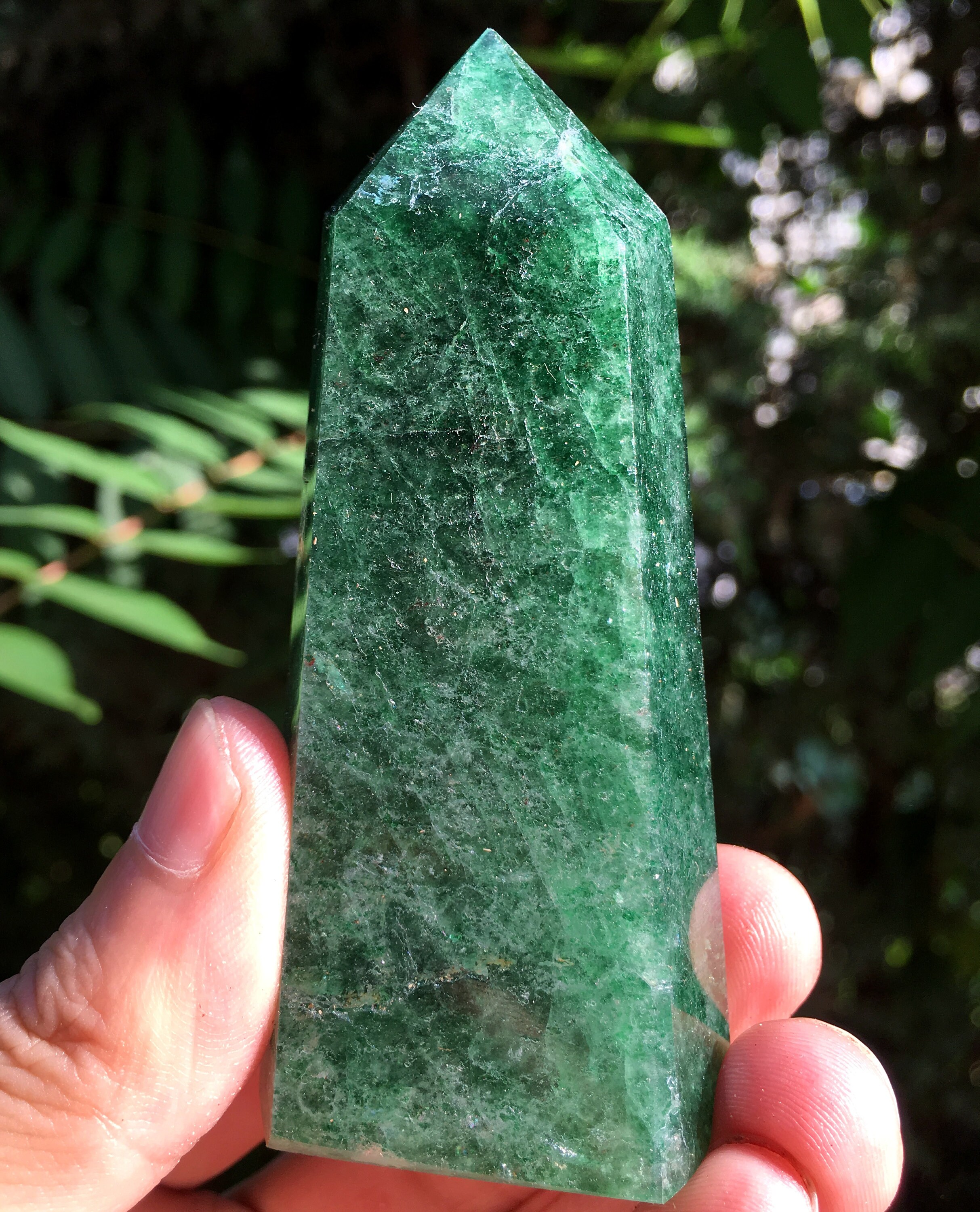 Natural Extra Large green strawberry quartz Crystal Quartz Etsy