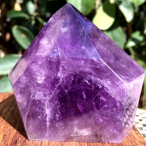 High Quality Natural Amethyst Polished Point/Amethyst Tower/Purple Crystal Ornaments/Amethyst stone decor/Special Gift/Energy stone