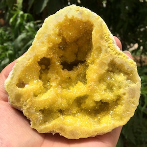 Aura Yellow Quartz Crystal Cluster/Angel Aura Quartz Crystal Cluster/Cluster Titanium Crystal Healing Crystal/Reiki/Meditation/Energy