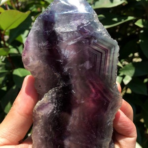 high quality Rainbow Fluorite Crystal Tower Point/Fluorite Tower/Banded Fluorite/Crystal Wand/Obelisk/Fluorite Generato/Healing Crystal