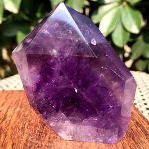 High Quality Natural Amethyst Polished Point/Amethyst Tower/Purple Crystal Ornaments/Amethyst stone decor/Special Gift/Energy stone
