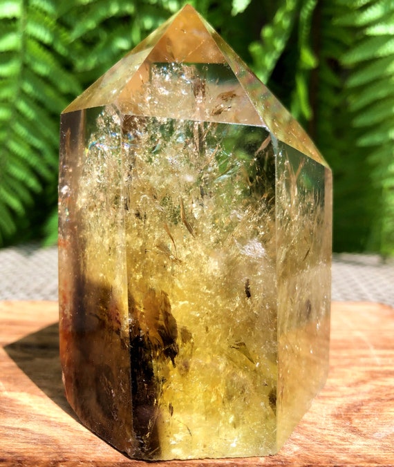 Natural Large Transparent Headed Yellow Citrine Crystal