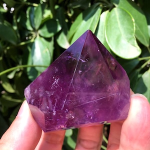 High Quality Natural Amethyst Polished Point/Amethyst Tower/Purple Crystal Ornaments/Amethyst stone decor/Special Gift/Energy stone