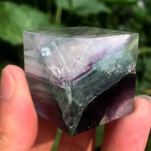 high quality Rainbow Fluorite Crystal square/Fluorite Tower/Banded Fluorite/Crystal Wand/Obelisk/Fluorite Generato/Healing Crystal