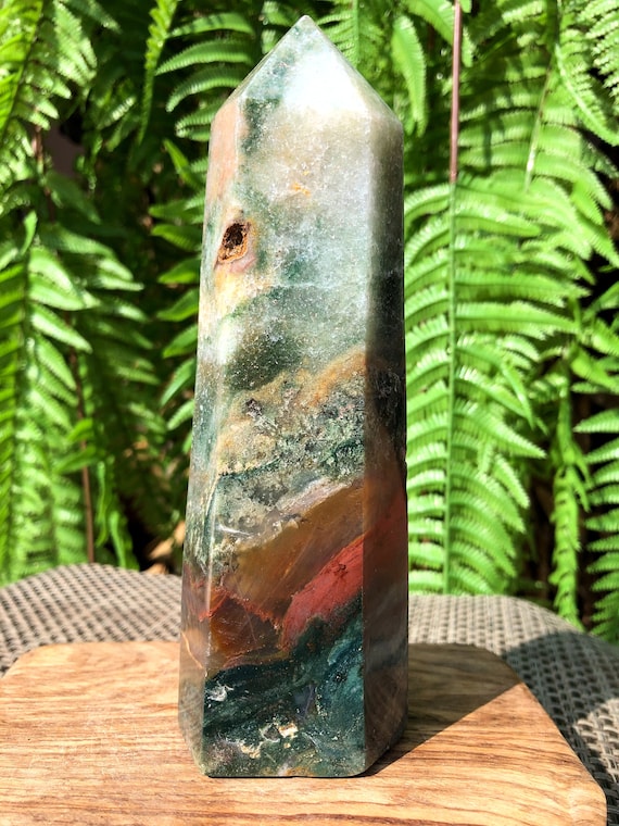 Natural Ocean Jasper Point /natural Ocean Jasper Tower/tumbled