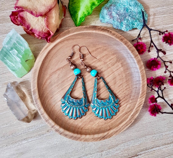 Vintage boho earrings deals